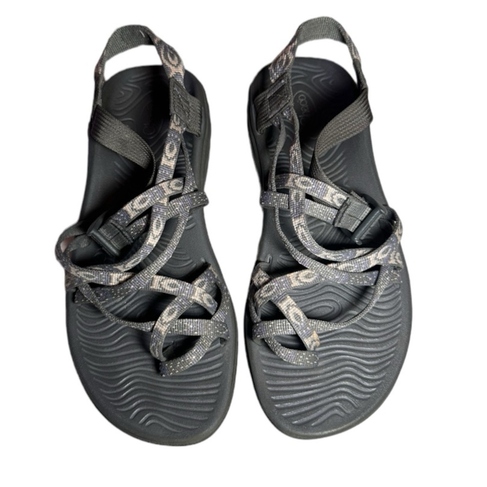 Chaco Z Volv X2 Orb Water Sport Adjustable Gray Patterned Aztec Sandals